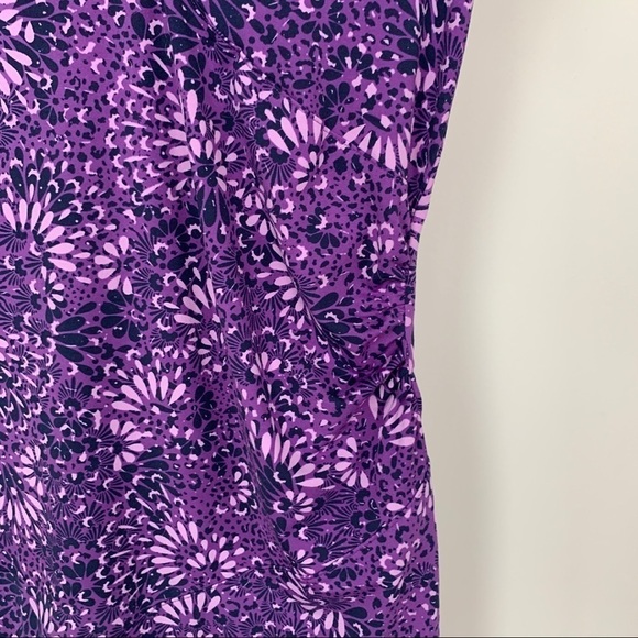 Athleta Purple V-Neck Short Sleeve Dress Size XSP - Picture 9 of 9